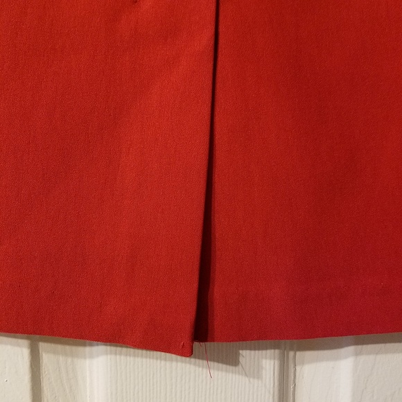 Red pencil mini skirt stretch, size M, Made in USA - Picture 3 of 5